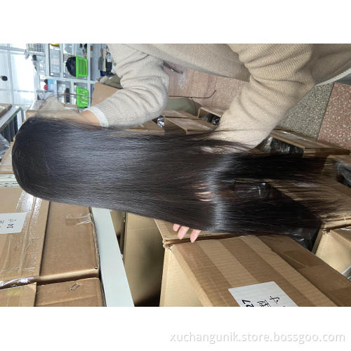 Uniky Wholesale Peruvian Hair Swiss HD Full Lace Frontal Wig For Black Women 100% Raw Virgin Cuticle Aligned Human Hair